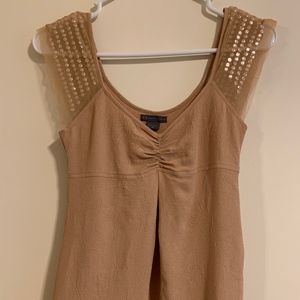 A|X Armani Exchange tan blouse